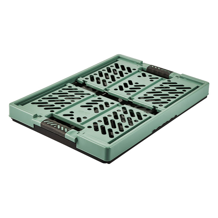 Coș de plastic multifuncțional pliabil verde Keeeper