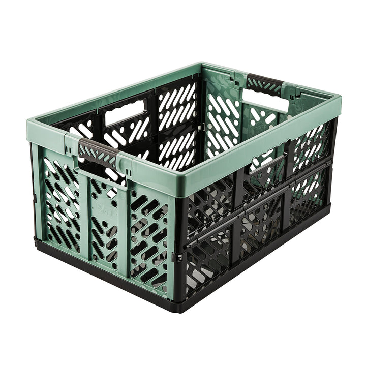 Coș de plastic multifuncțional pliabil verde Keeeper