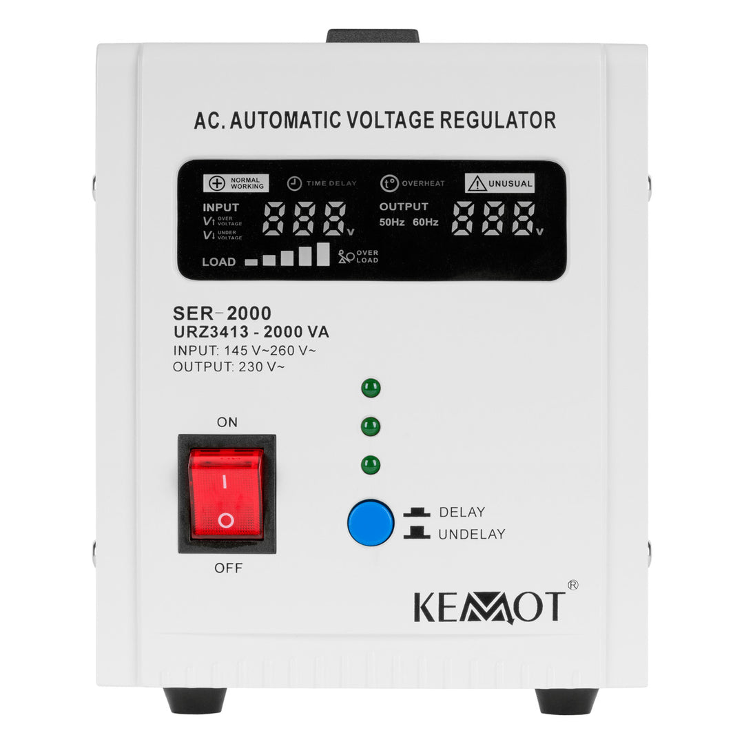 Stabilizator automat de tensiune 230 V KEMOT SER-2000