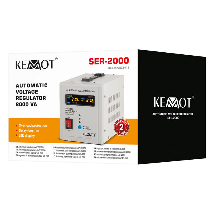 Stabilizator automat de tensiune 230 V KEMOT SER-2000