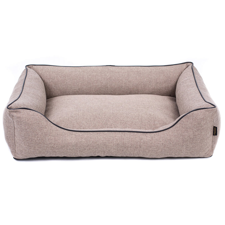 Pat de câine în bej cu margine neagră 100x75 cm Sofa Mallorca Comfort