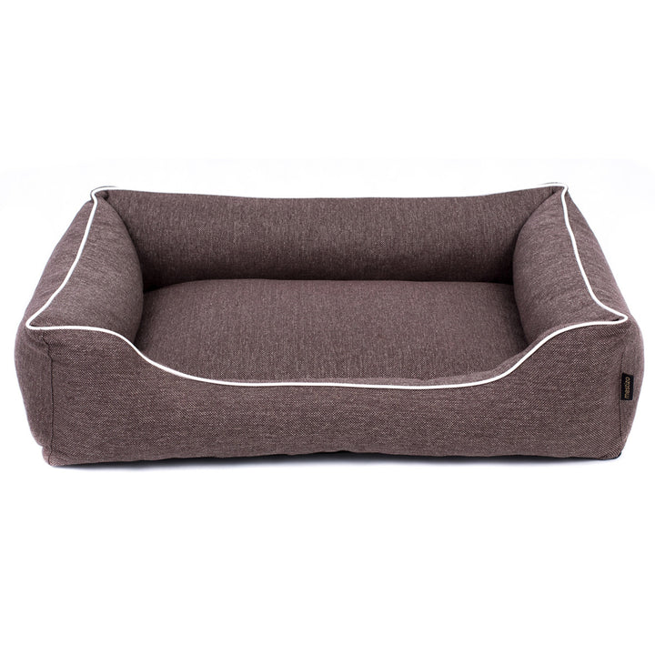 Pat de câine în maro cu margine albă 100x75 cm Mallorca Comfort Sofa