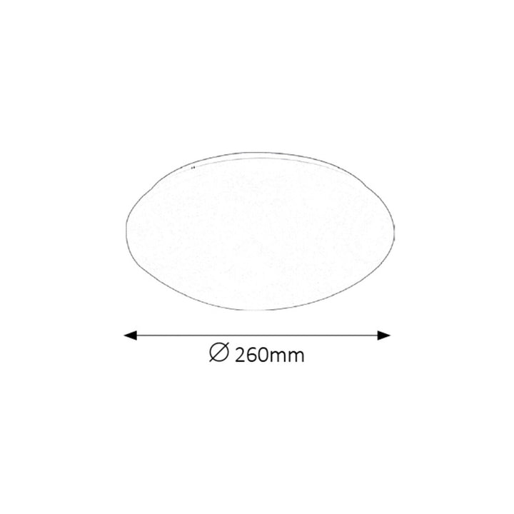 Rabalux Lucas plafonieră rotundă 3437 alb 12W
