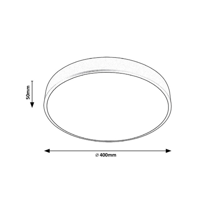 Rabalux Tesia 3315 argint 36W lumină albă naturală Rabalux Tesia 3315 argint 36W lumină albă naturală
