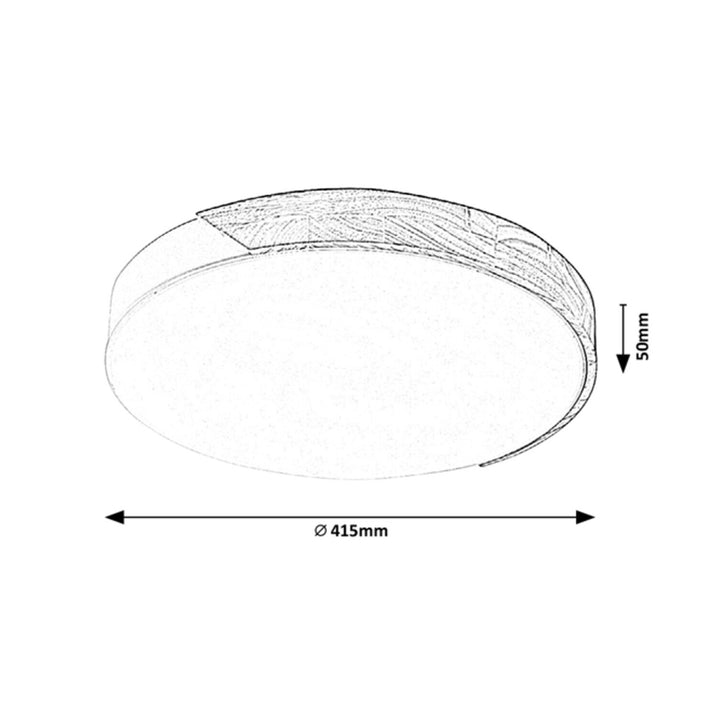 Rabalux Maple 3527 plafonieră alb mat 24W metal și lemn