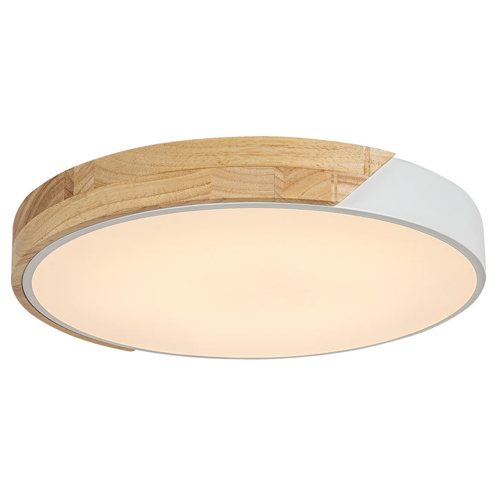 Rabalux Maple 3527 plafonieră alb mat 24W metal și lemn