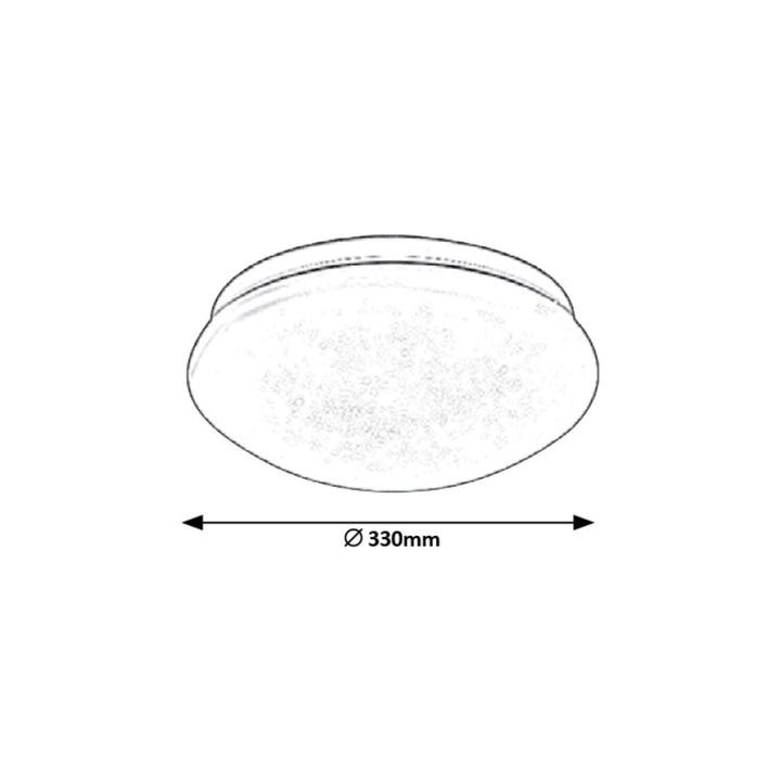 Rabalux Lucas plafonieră rotundă Lucas 3937 alb 18W
