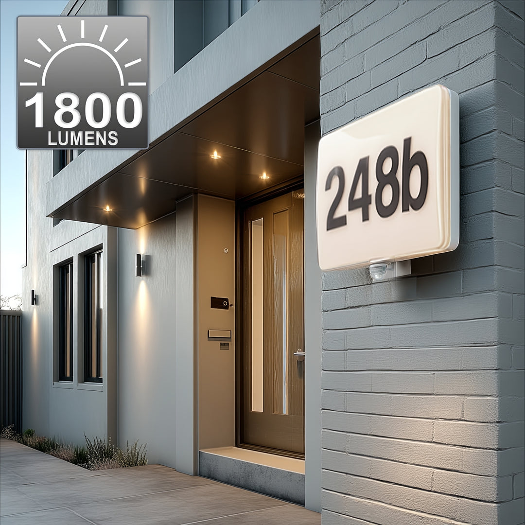 Numar de casa cu senzor de miscare PIR IP65, MCE466 W