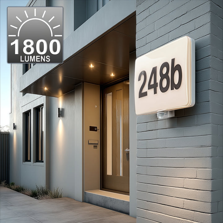 Numar de casa cu senzor de miscare PIR IP65, MCE466 W