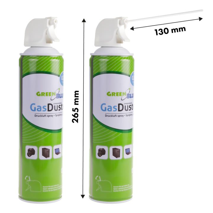 5x aer comprimat GreenBlue GB600 600ml pulverizator cu pistol