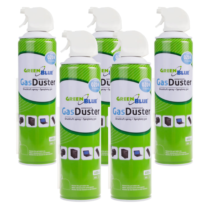 5x aer comprimat GreenBlue GB600 600ml pulverizator cu pistol