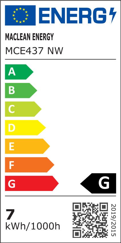 6x Maclean LED bec cu LED, GU10, 7W, 220-240V~, 50/60Hz, alb neutru, 4000K, 490 lumeni, MCE437 NW