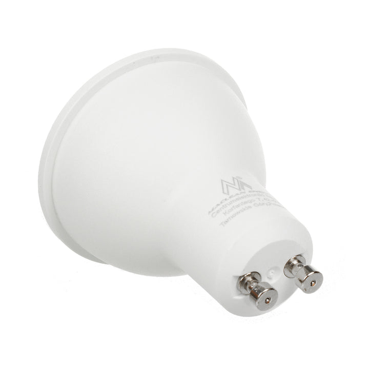 6x Maclean LED Bulb, GU10, 5W, 220-240V~, 50/60Hz, alb cald, 3000K, 400 lumeni, MCE435 WW