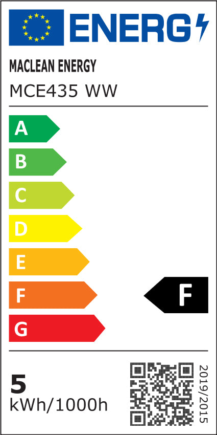 6x Maclean LED Bulb, GU10, 5W, 220-240V~, 50/60Hz, alb cald, 3000K, 400 lumeni, MCE435 WW