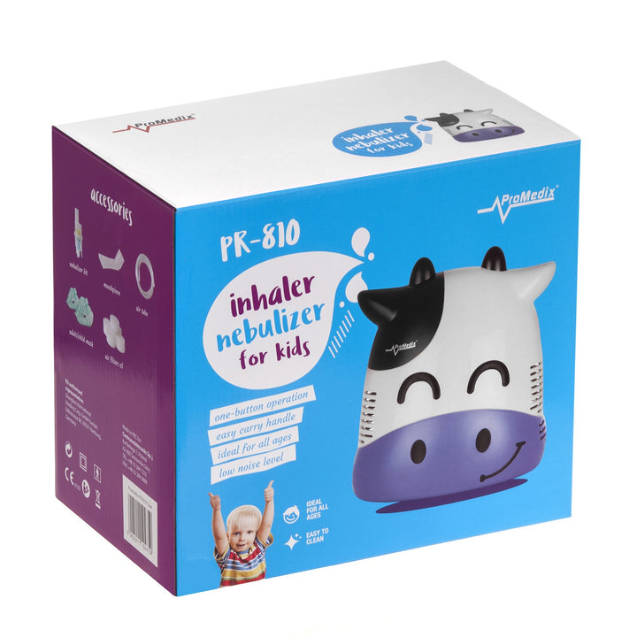 Promedix inhalator pentru copii, fudge, set nebulizator, măști, filtre, manechin, PR-810