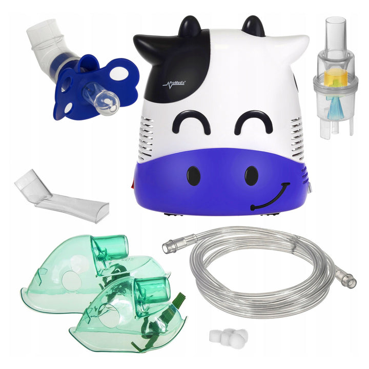 Promedix inhalator pentru copii, fudge, set nebulizator, măști, filtre, manechin, PR-810