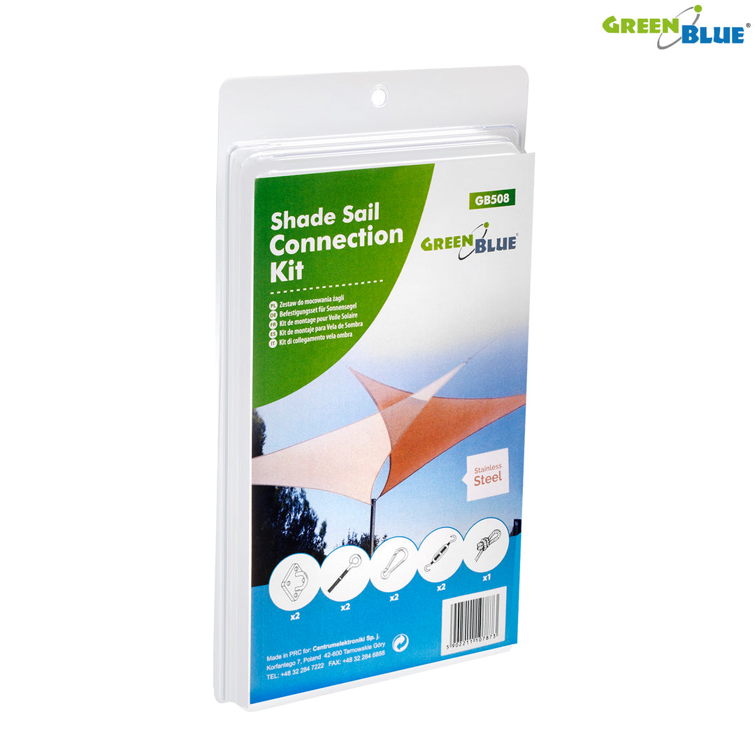 GreenBlue UV grădină umbra naviga, poliester, 5m pătrat, crem + kit de montare