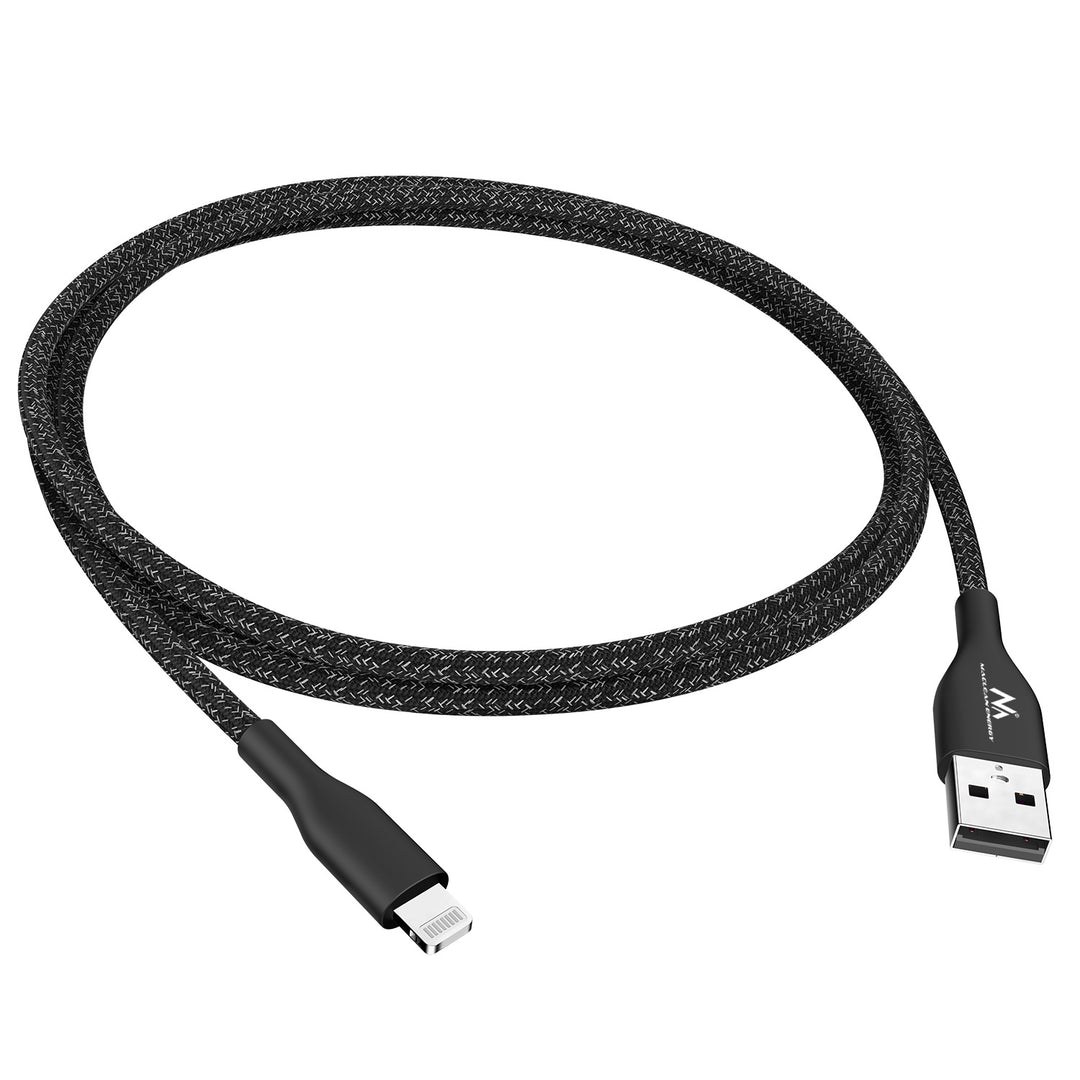 Încărcător auto Maclean, Qualcomm Quick Charge, QC 3.0 - priză 5V/3A, 9V/1.8A, 12V/1.6A, 5V/3.1A cu cablu USB Lightning
