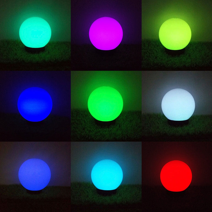 GreenBlue lampă solară de grădină, sferă, 15x48cm, LED colorat RGB, GB122 + 25x58cm GB166