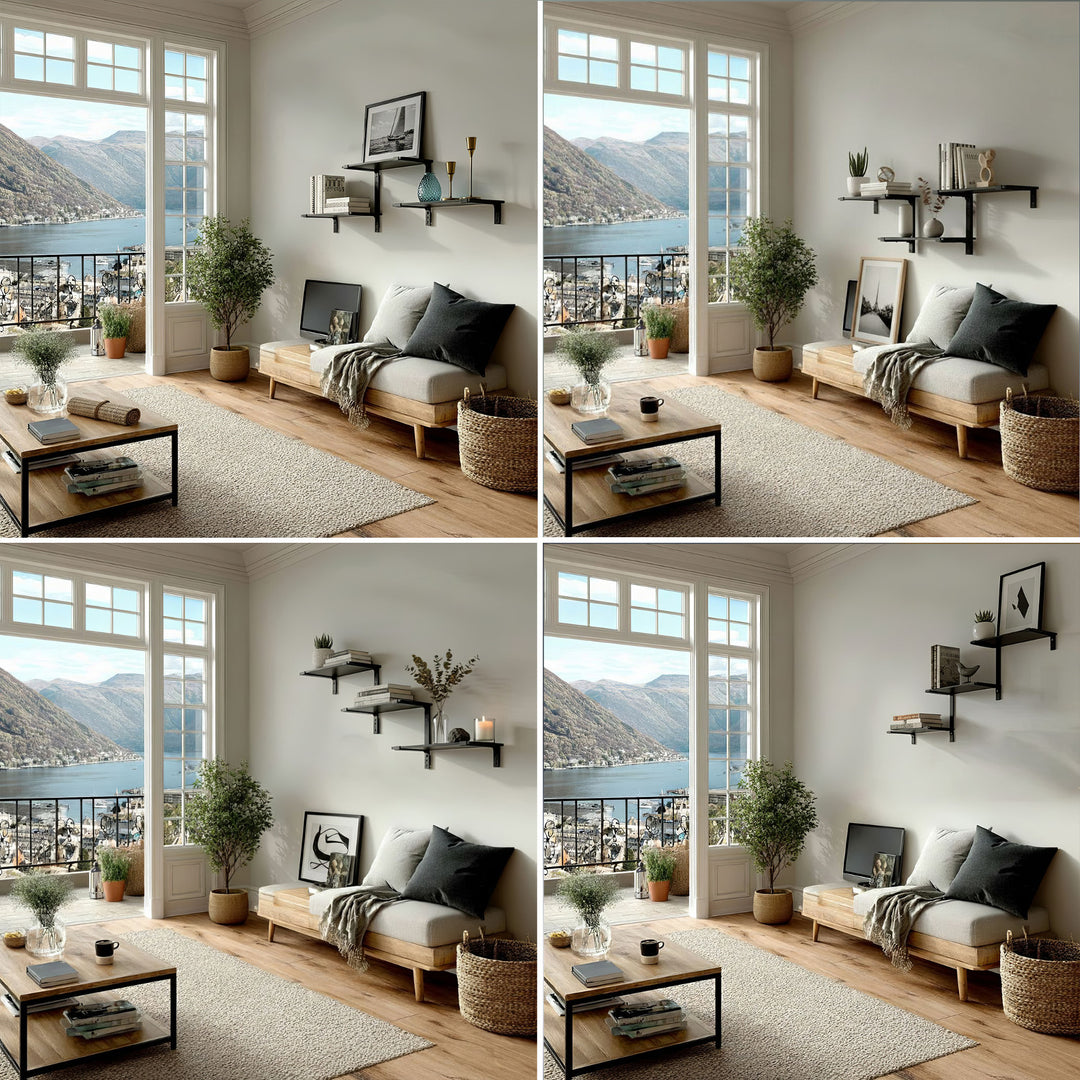 Rafturi modulare Maclean cu trei niveluri, 30 kg max, MC-974