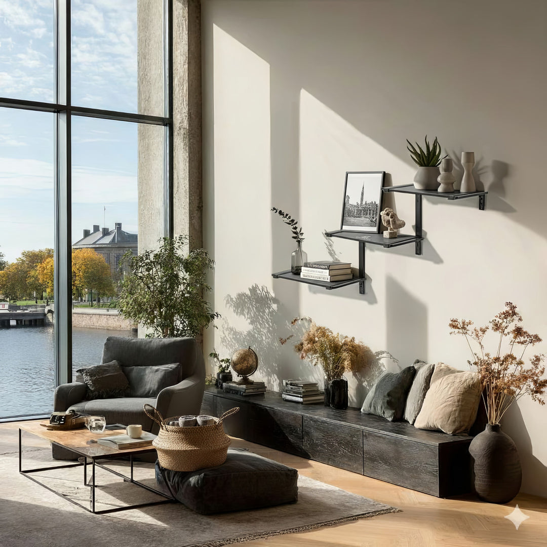 Rafturi modulare Maclean cu trei niveluri, 30 kg max, MC-974