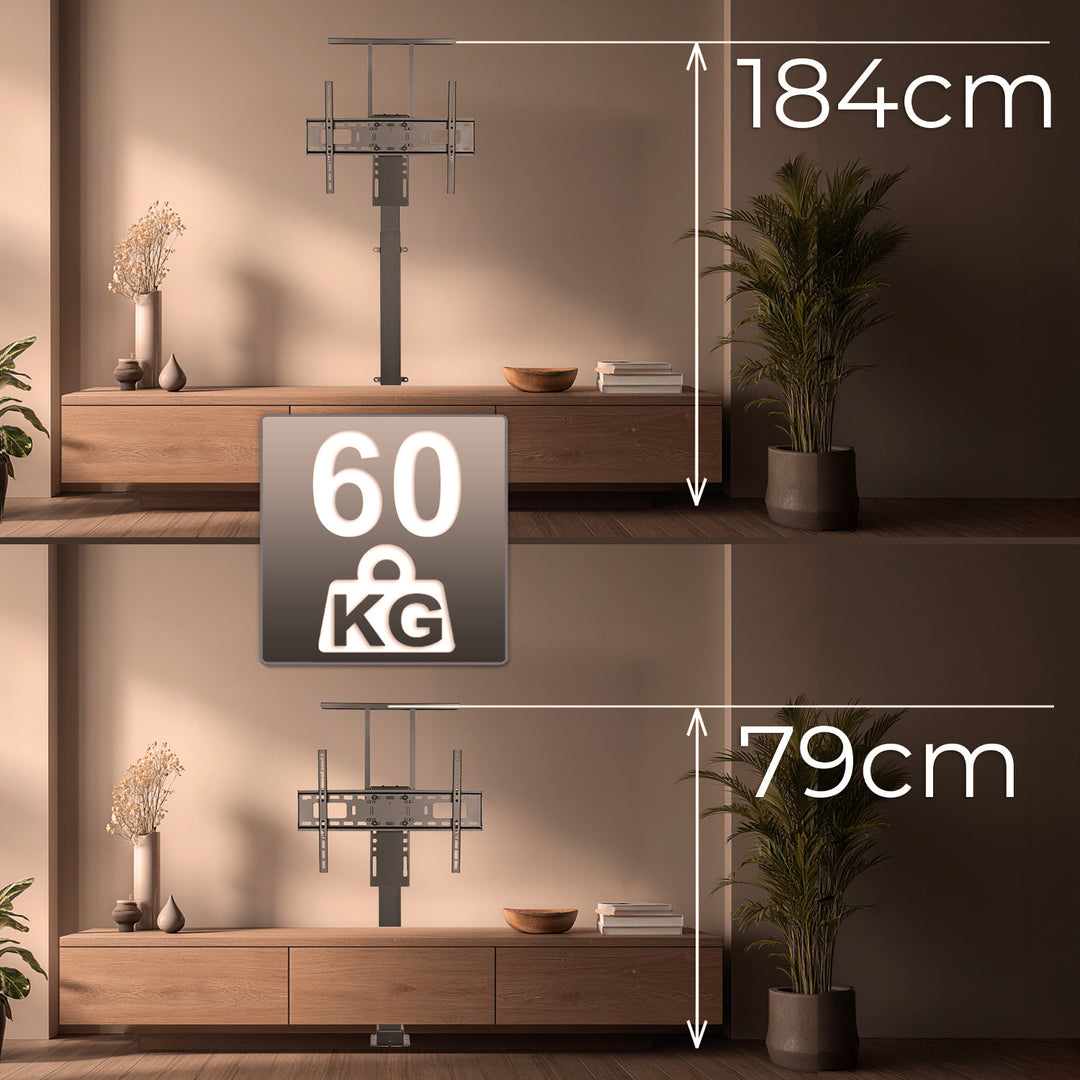 Suport electric extensibil pentru Maclean, TUYA, 37''-80''', VESA 600x400, max 60kg, MC-866T
