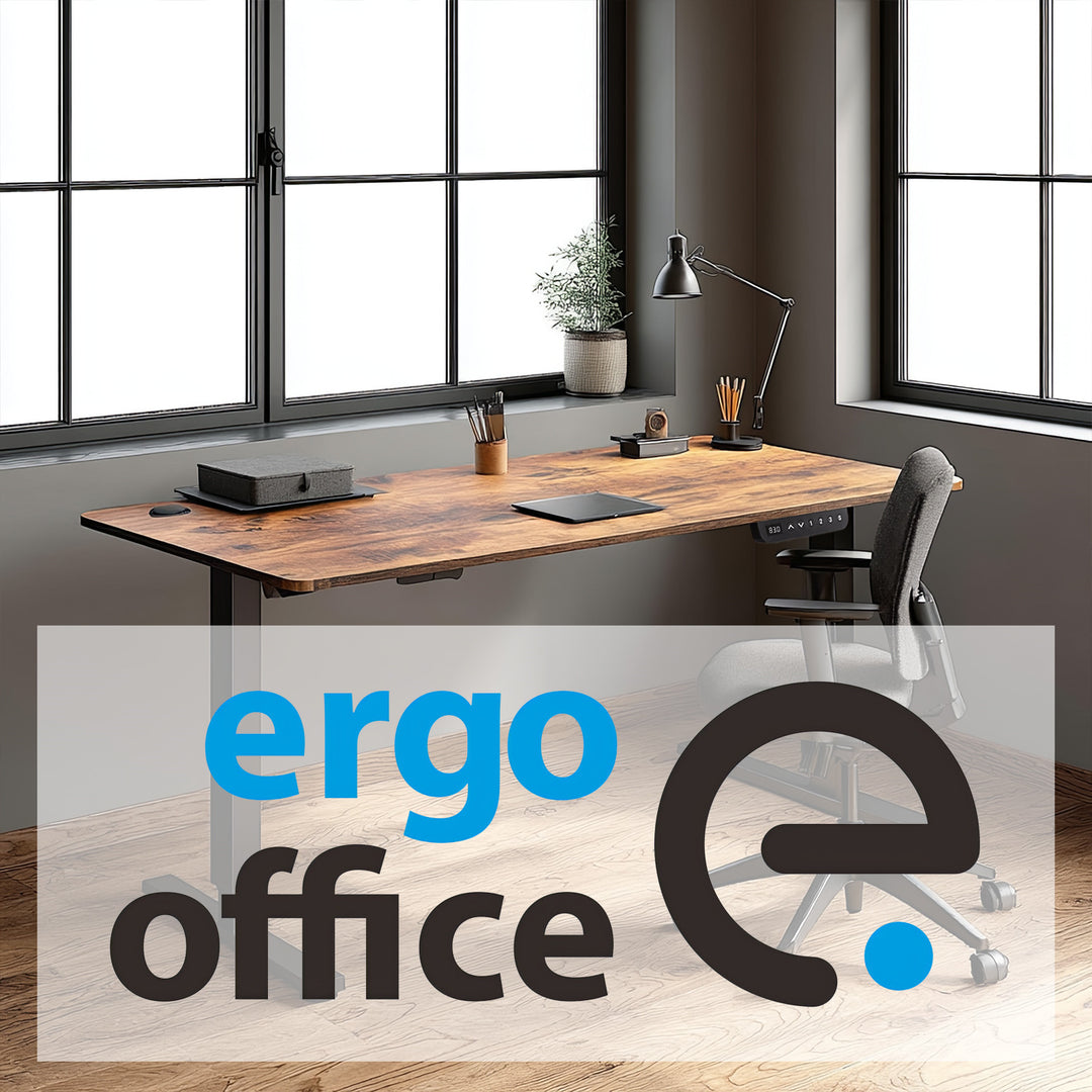 Birou ErgoOffice ER-451, 120 x 60 x 114 cm, 70 kg, maro
