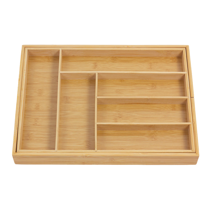 Organizator de tacâmuri extensibil din bambus GreenBlue, 325-500x430x45mm, GB379