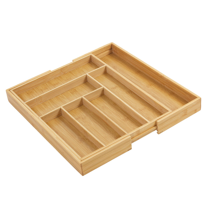 Organizator de tacâmuri extensibil din bambus GreenBlue, 325-500x430x45mm, GB379