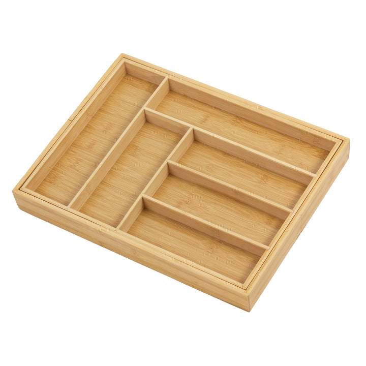 Organizator de tacâmuri extensibil din bambus GreenBlue, 325-500x430x45mm, GB379