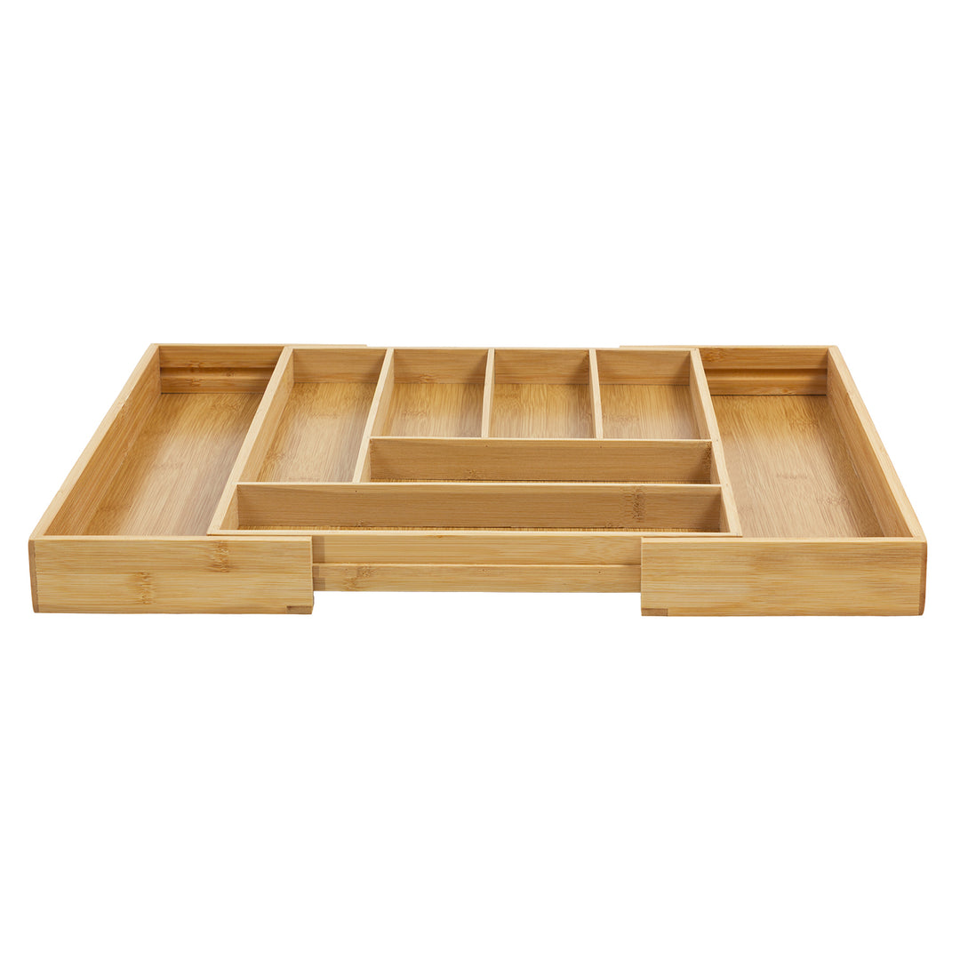 Organizator de tacâmuri extensibil din bambus GreenBlue, 325-500x430x45mm, GB379