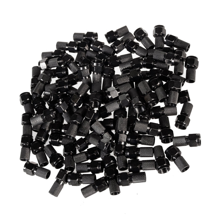 Conector F pentru satelit Maclean, sistem TV, RG5.9, RG6, 6.8mm, nichel cu garnitură, profesional, negru, MCTV-903 100pcs