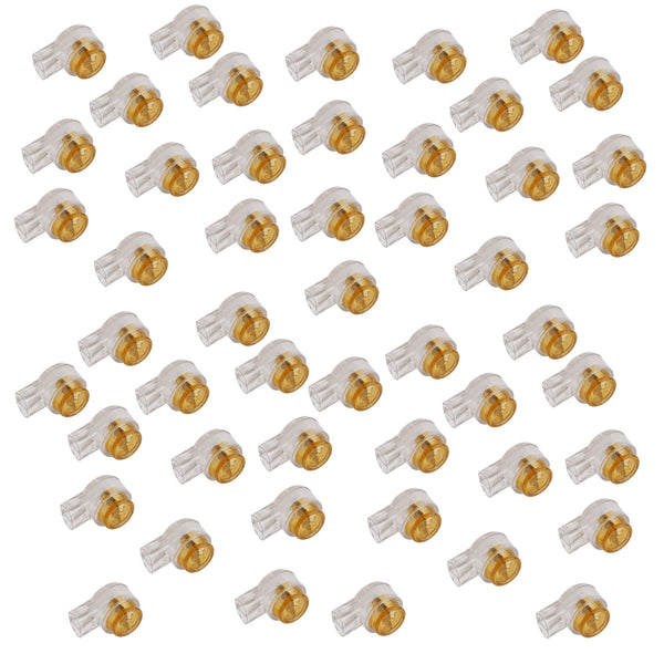 50x Conector rapid pentru telefon cu gel pentru conectarea rapidă a 2 conductoare de cablu de la 0,2 la 0,65 mm