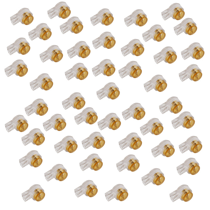 50x Conector rapid pentru telefon cu gel pentru conectarea rapidă a 2 conductoare de cablu de la 0,2 la 0,65 mm