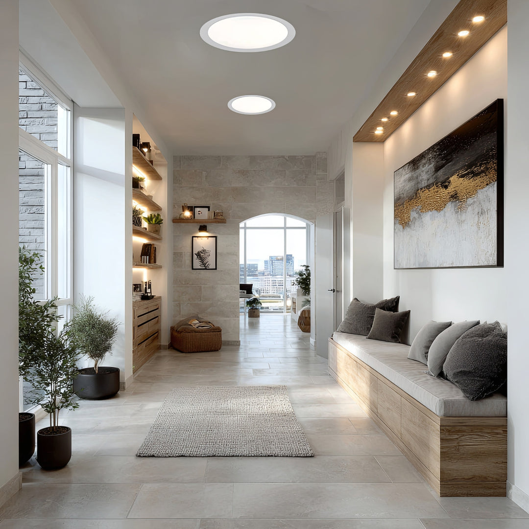 Maclean Panou de tavan cu LED-uri, montat la culoare SLIM, 18W, alb neutru 4000K, 170*26mm, 1900 lm, MCE372 R