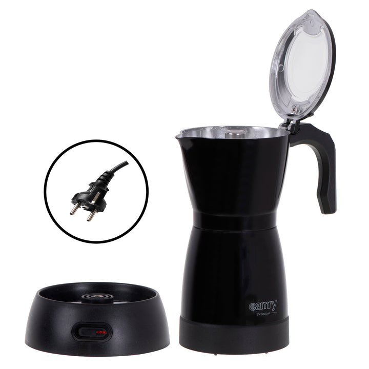 Moka Camry CR 4415B Mașină de cafea electrică Moka Camry CR 4415B 300ml pentru 6 cești de espresso