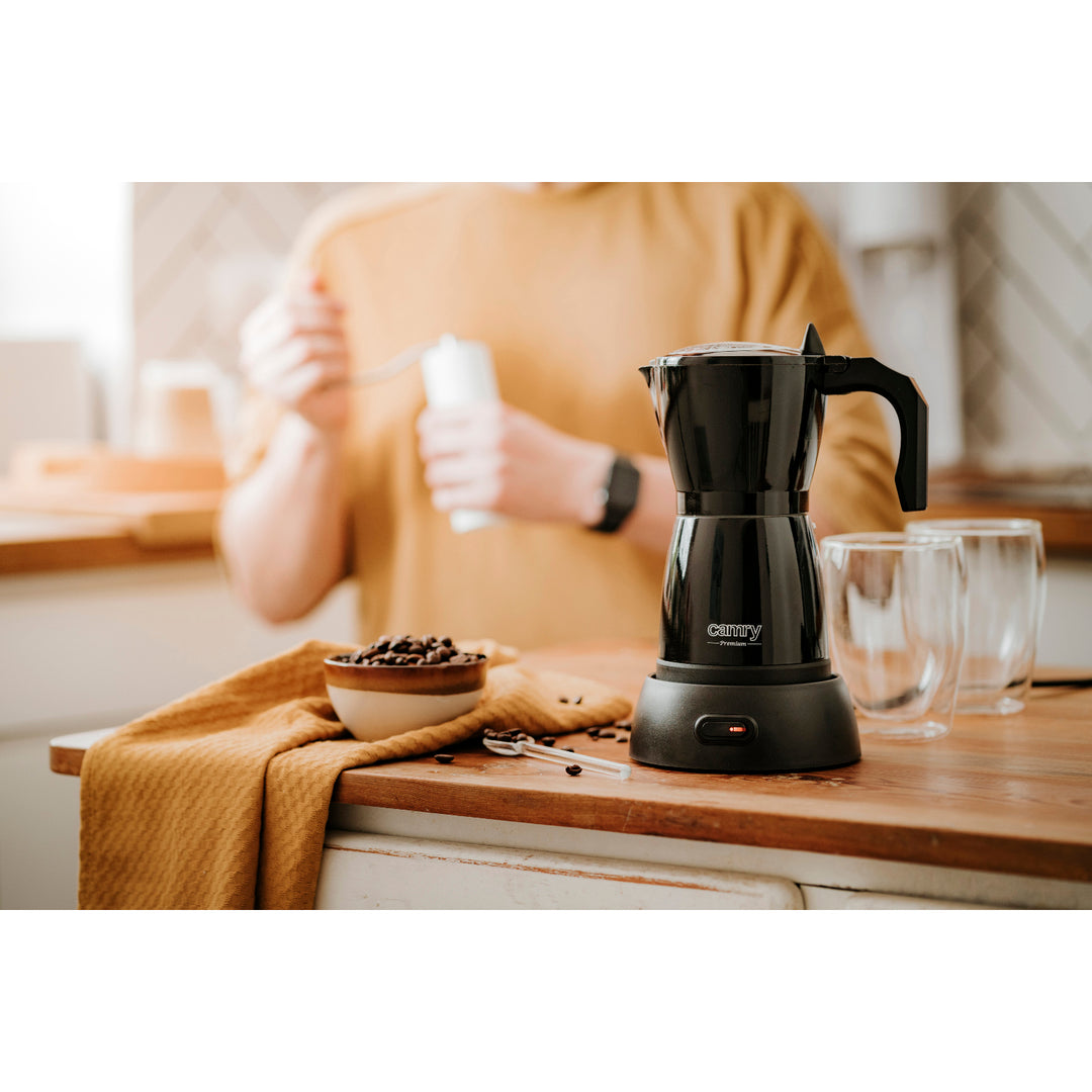 Moka Camry CR 4415B Mașină de cafea electrică Moka Camry CR 4415B 300ml pentru 6 cești de espresso