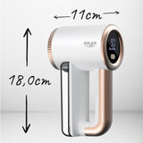 Aparat de ras pentru țesături Adler, încărcare USB, afișaj LCD, viteză în 3 trepte, perie, AD 9617