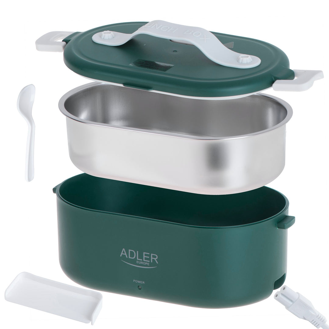 Recipient încălzit pentru alimente, 0,8 litri, Adler AD 4505, verde