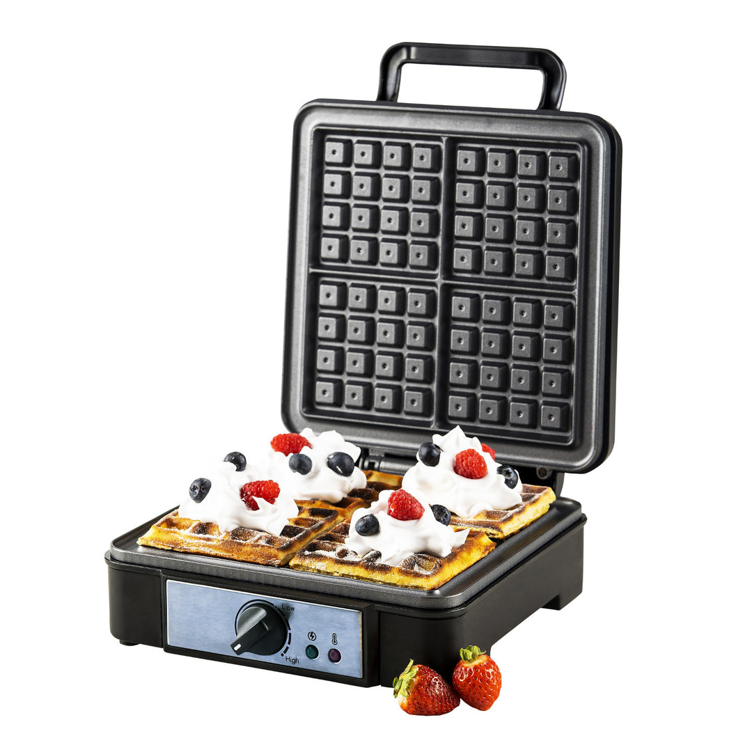 Aparat de făcut vafe Adler, pentru 4 vafe, control al temperaturii, 1800 W, AD 3049