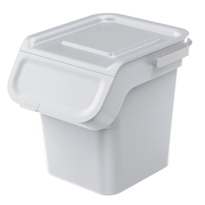 Coș de gunoi Keden, filtru cu cărbune activ, 20 litri, cenușă, Kaddi Q