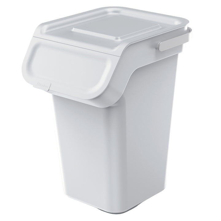 Coș de gunoi Keden, filtru cu carbon activ, 25 litri, cenușă, Kaddi Q