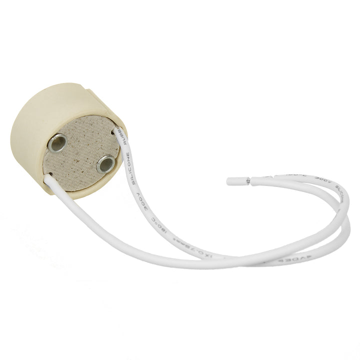 10x soclu de conectare Maclean, soclu ceramic GU10, 250V~, curent nominal maxim 2A, lungime cablu 14cm, MCE428