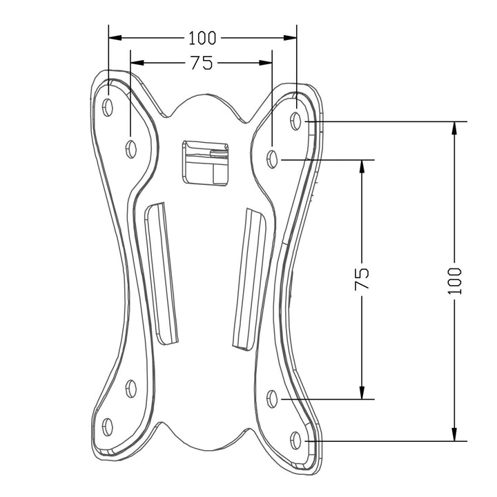 Suport TV Maclean MC 715A, 13-27", 25 kg, negru, VESA 75x75, 100x100