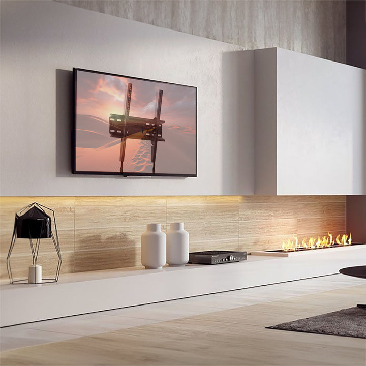 Suport TV Maclean MC-748A, 32-70", 45 kg, negru, inclinare reglabilă cu 10 grade