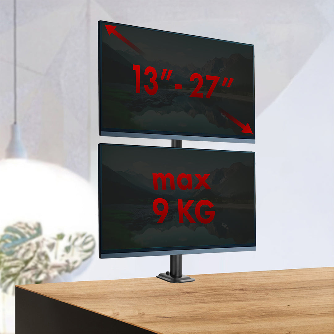 Suport pentru monitor Maclean, VESA maxim 100x100, 13-27", 9 kg, MC-966
