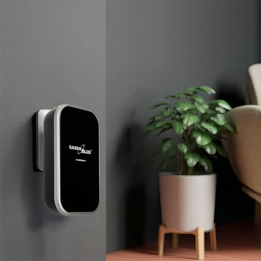 Clopot fără fir fără baterii GreenBlue kinetic kinetic, 38 de melodii, negru, rază de acțiune până la 200 m, IP44, GB157 B