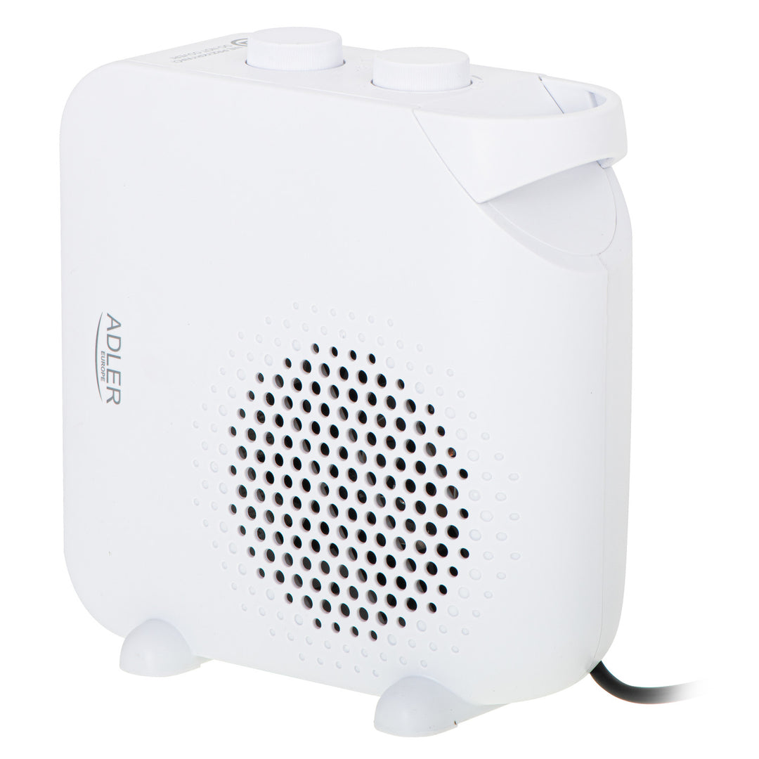 Încălzitor cu ventilator Adler, scop dublu, suflu rece, 2000W, alb, AD 7725