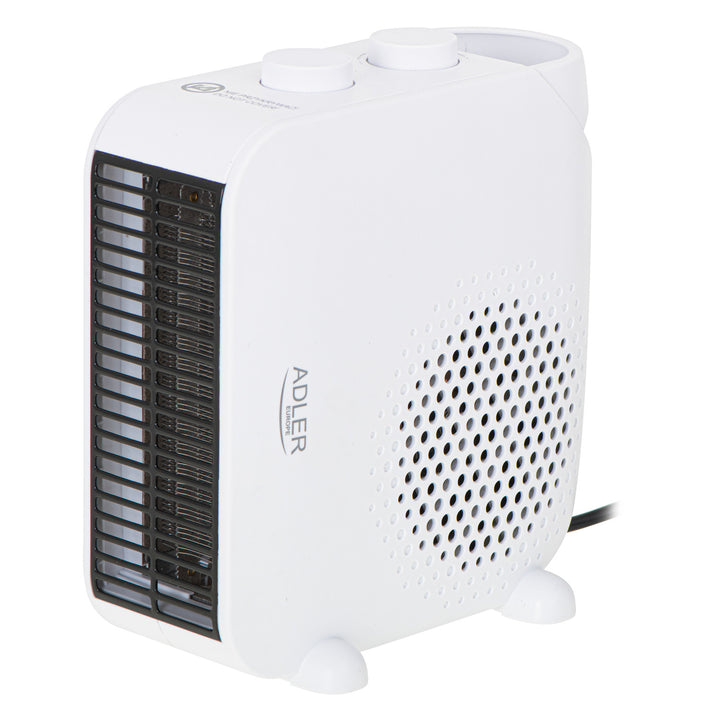 Încălzitor cu ventilator Adler, scop dublu, suflu rece, 2000W, alb, AD 7725