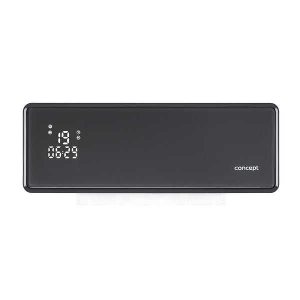 Încălzitor ceramic Concept, montat pe perete, afișaj LED, temporizator, gri, QH4100
